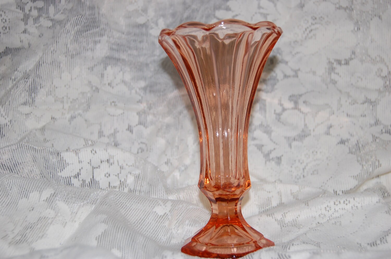 Fostoria Pink Depression Glass Virginia by sugarbearscloset