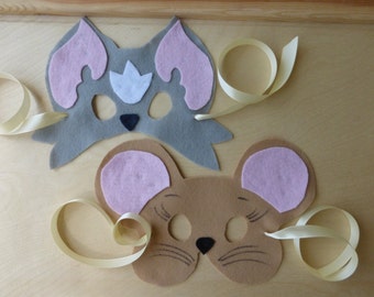 Items similar to Tom and Jerry-Jerry Mask-Needle Felted -Merino Mask ...