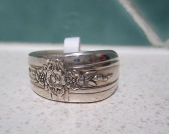 Items similar to vintage sterling silver handmade spoon ring on Etsy