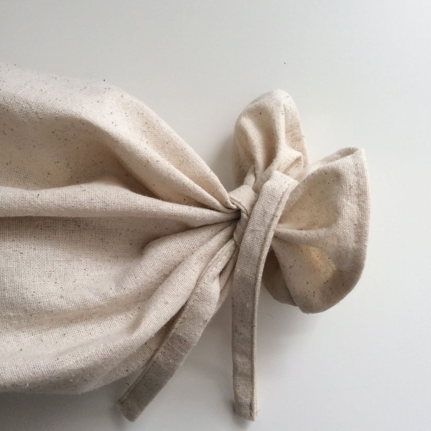 Handmade unbleached cotton cloth bread bag. Cotton bread bag