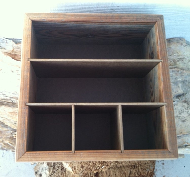 Silverware Napkin Paper Plate Holder Box Handmade by SignShack