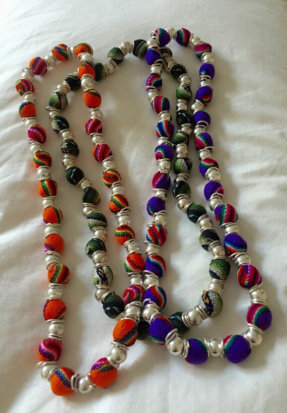 Ethnic peruvian necklace . One piece . by ZoeArtcrafts on Etsy