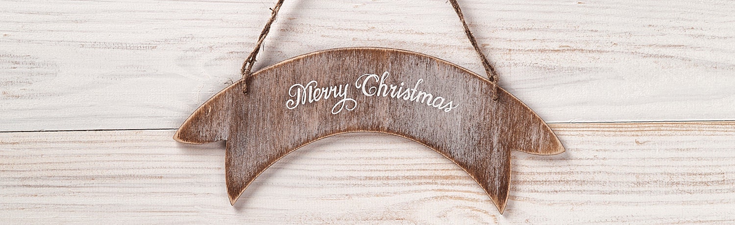 Merry Christmas Sign Rustic Christmas Ornament Holidays Sign Small Christmas Door Decor Christmas Wreath Decor.