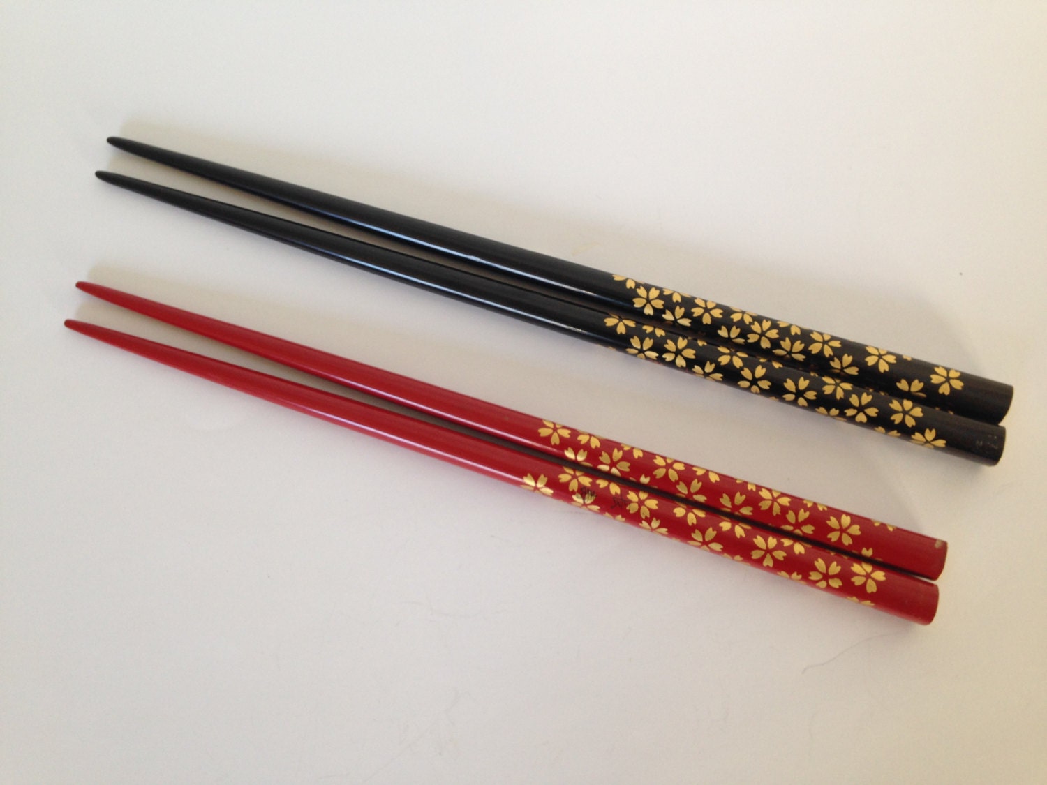 Vintage decorative chopsticks pair of 9 by TheTravelingTortoise