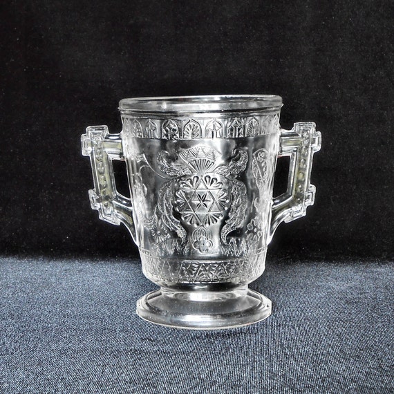 Antique Pressed Glass Spoon Holder or by KenFrankCollectibles