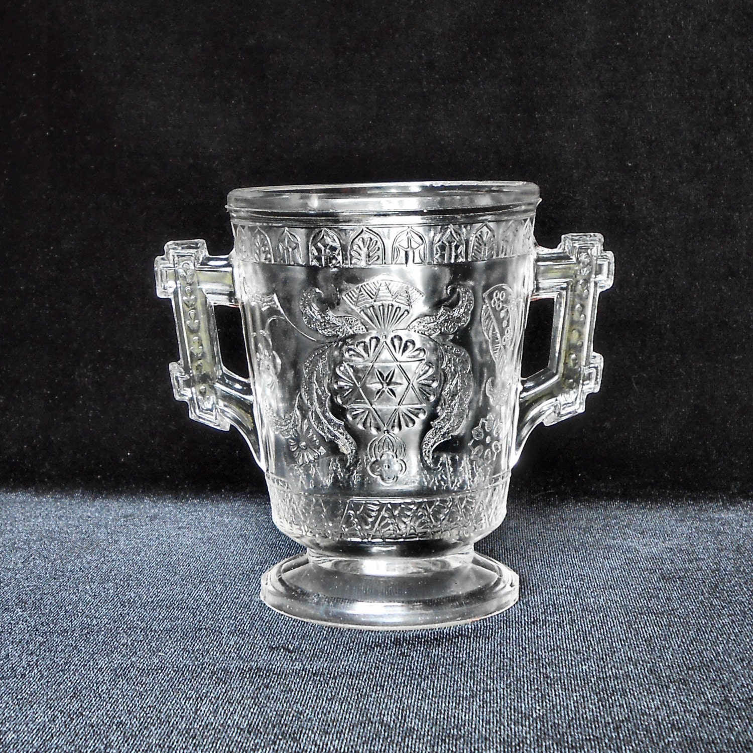 Antique Pressed Glass Spoon Holder or by KenFrankCollectibles