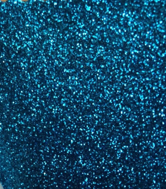 Turquoise Glitter Mirror Canvas Vinyl Topped 9 x 12 Inch Sheet