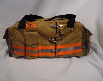 Firefighter Used Gear Duffle - Made from Recycled Turnout Gear