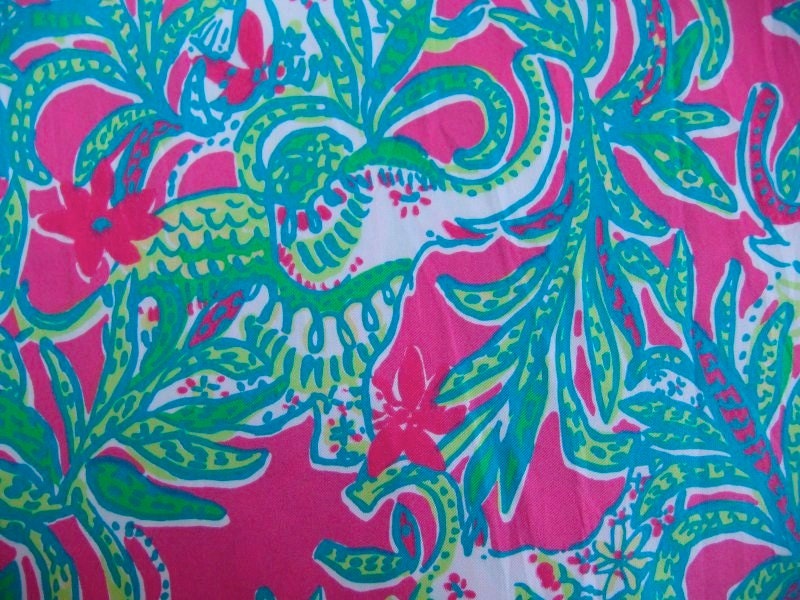 18 x 18 or 1 YARD Lilly Pulitzer Fabric Capri Pink