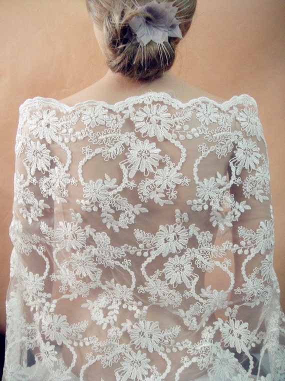 SaleFlower Lace Fabric Wedding Lace Fabric Embroidery