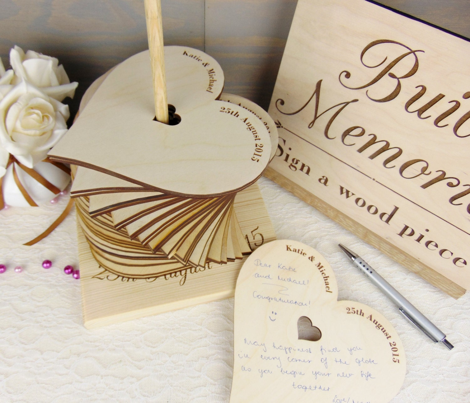 Build Memories Wedding Guest Book Custom by YourWeddingProject