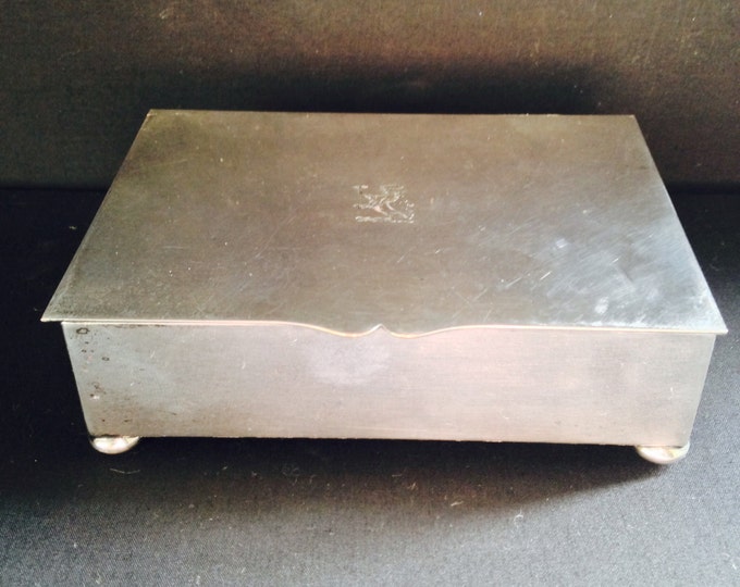 Storewide 25% Off SALE fantastic Vintage Crescent Silver Manufacturing Company Silver Plated Trinket Box