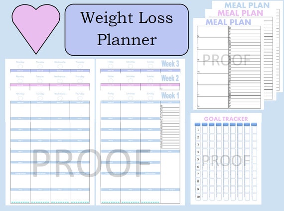 Free Weight Loss Printable Journal Templates