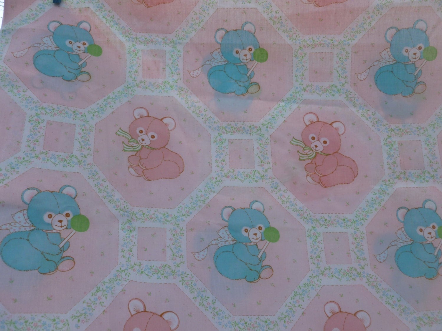 Vintage Baby Girl Fabric 1980s Spring By Sewvintagehappy On Etsy