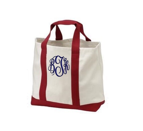 FREE SHIPPING ~~ Personalized Monogrammed Tote Bags ~ Bridesmaid Gift ...