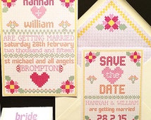 Cross Stitch Wedding Invitations 7