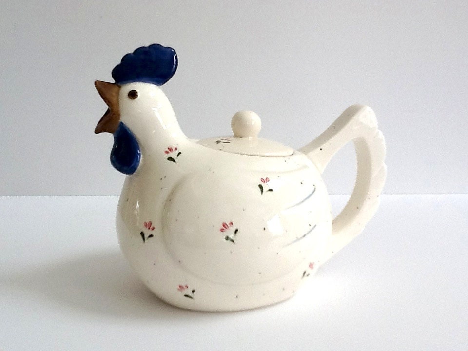 Otagiri Rooster Teapot Hand Crafted & Painted Teapot Made in