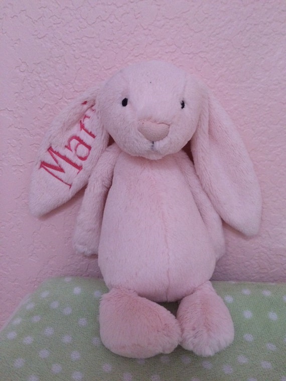 personalized plush bunny