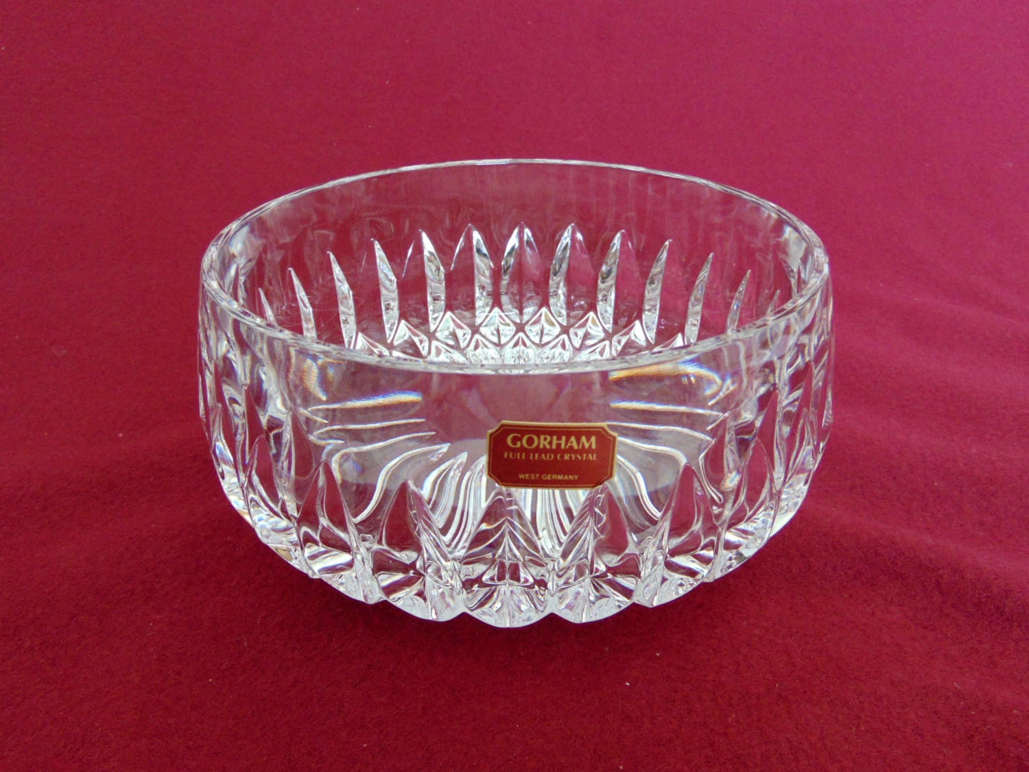 Gorham Cut Althea Pattern Lead Crystal Bowl