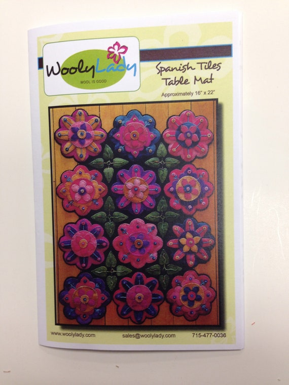 Wooly Lady Limited Edition Wool Appliqué Kit Spanish Tiles