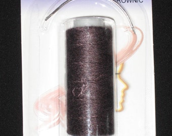 Weft Weave Track sew in sewing needle & Tread kit (Brown /C) for hair Extensions.