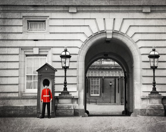 London Photography Black and White Buckingham Palace