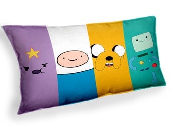 adventure time jake fine bmo an princess lumpy - Custom Geek Fabric Cushion Pillow cover Home Decor Thrown Pillow With Inner