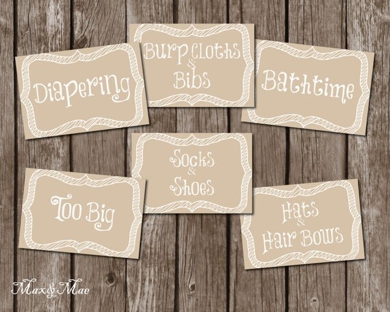 nursery organization labels baby room labels nursery decor