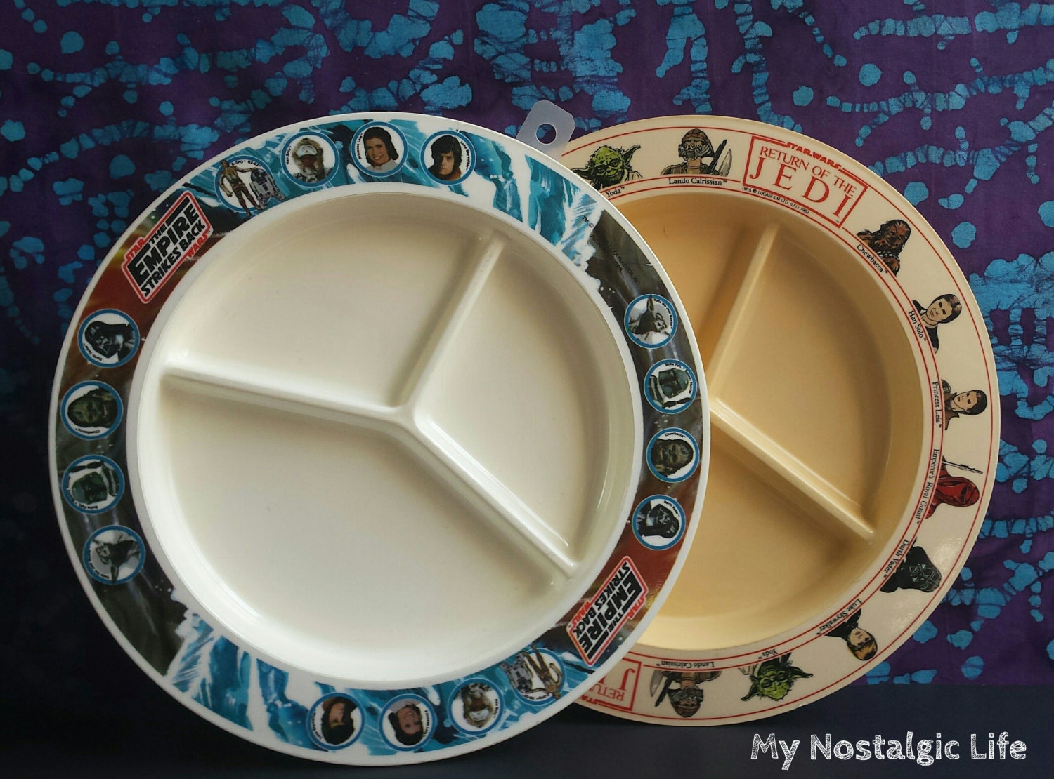 Vintage Star Wars Plates / DEKA Inc / Divided by MyNostalgicLife
