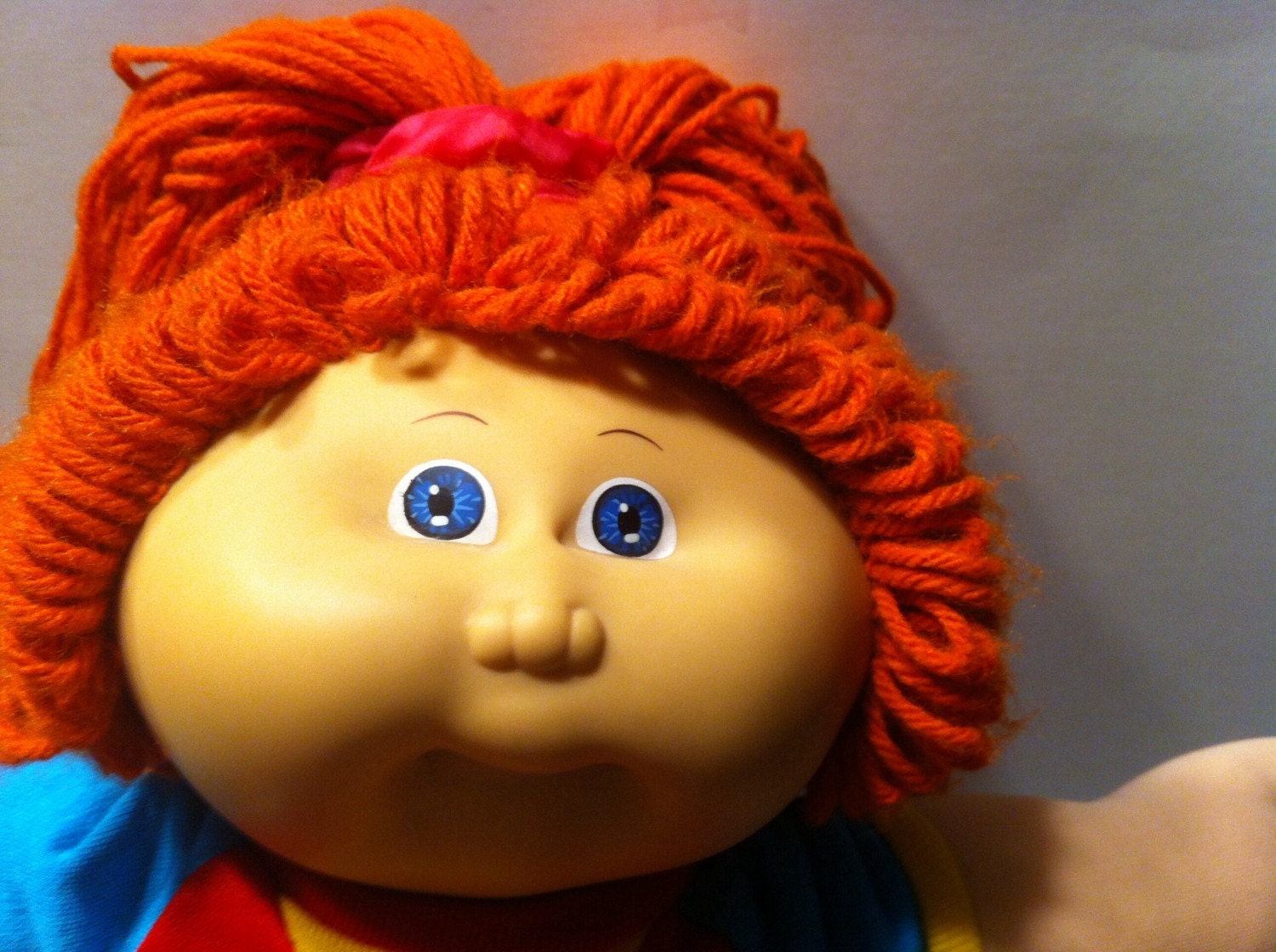 red haired blue eyed cabbage patch doll