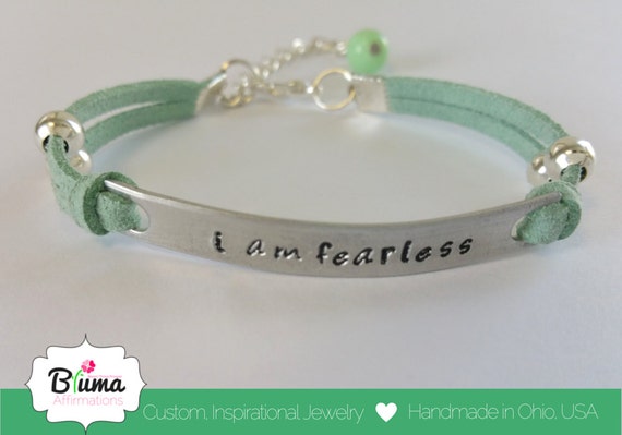 Affirmation Bracelet Positive Bracelet by BlumaAffirmations1