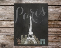 Unique paris skyline related items | Etsy