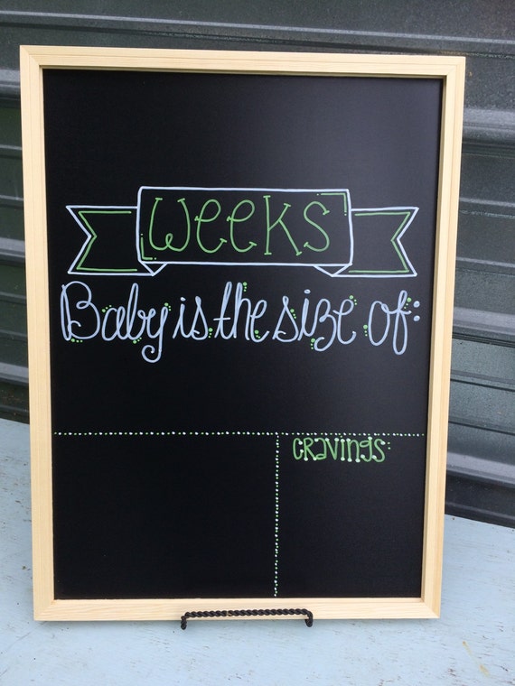 Pregnancy Milestone Board Pregnancy Chalkboard by ChalkingChic