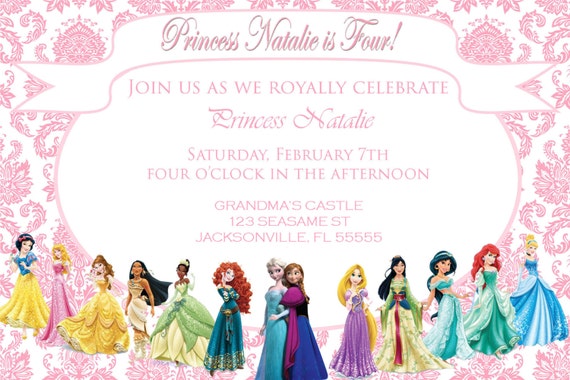 Pink Princess Invitation
