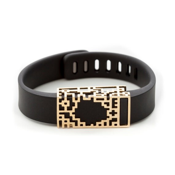 polished brass Lucas slide for Fitbit Flex by bytten on Etsy