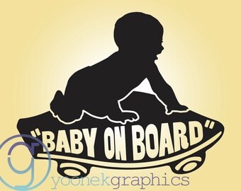 Popular items for baby car decal on Etsy