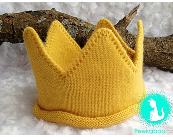 Yellow Gold Wild Things Crown, Birthday Crown Prop, Photo Crown Prop