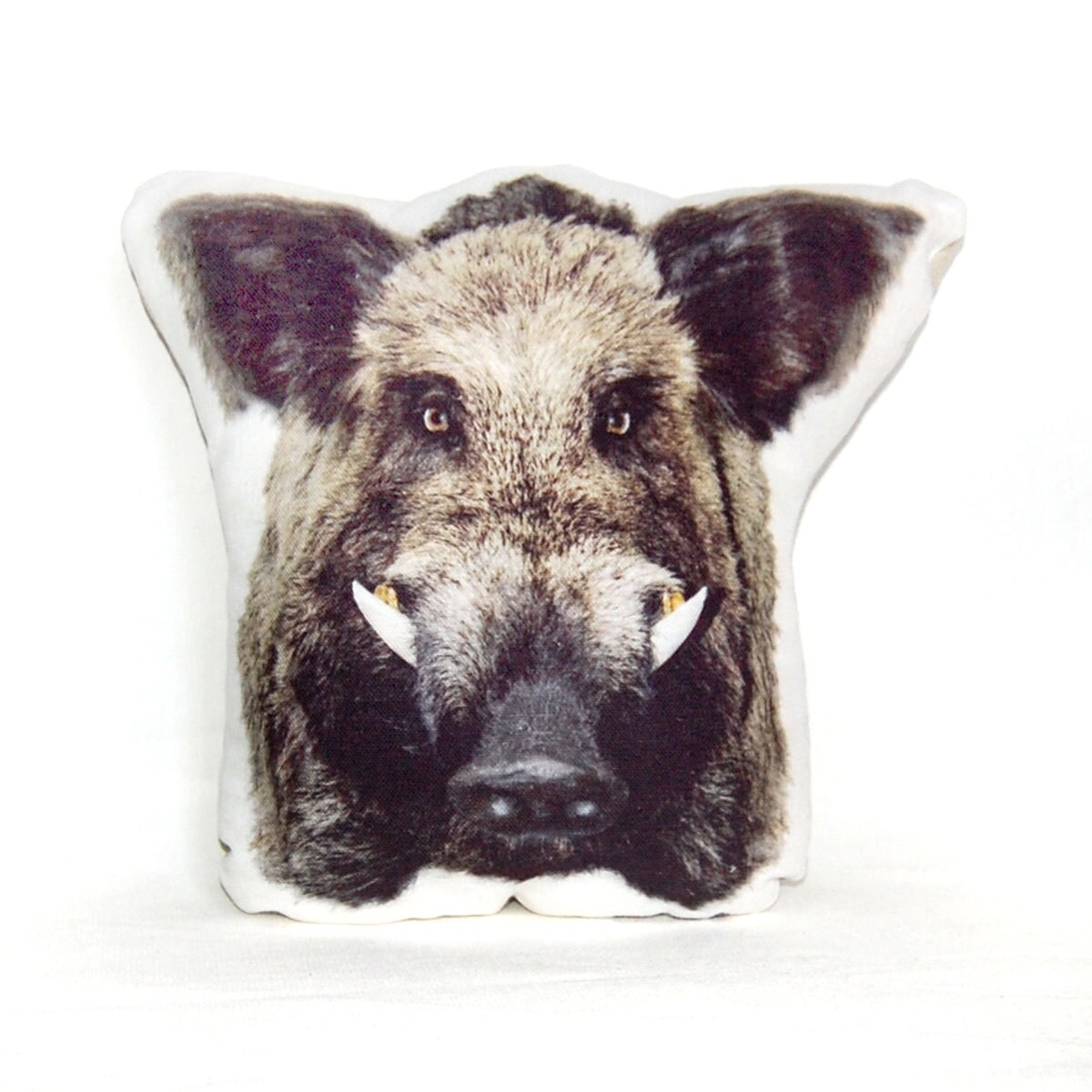 Wild Boar Pillow Animal Decor Linen Fabric Boar Gifts by Casacova