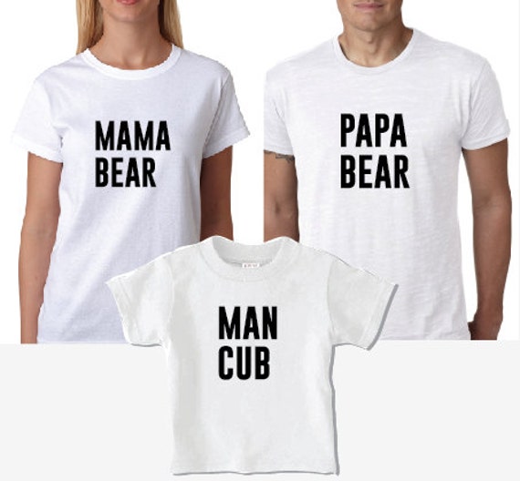 mama and papa bear shirt