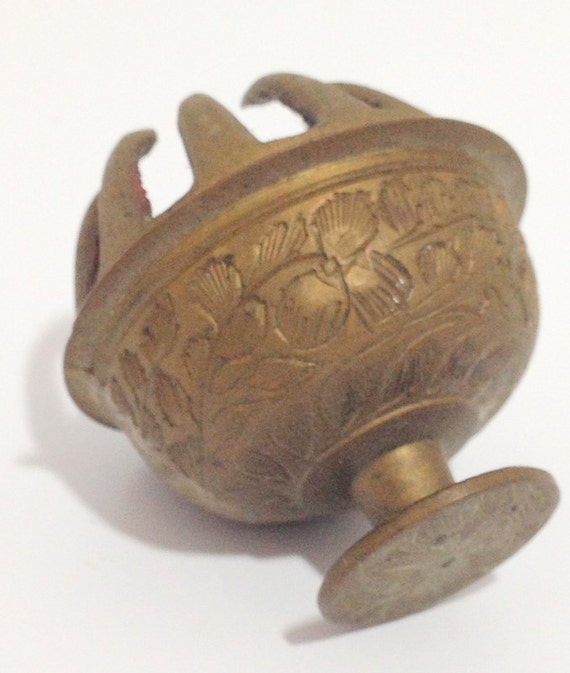 Vintage Claw Bell Solid Brass Miniature by FlyingCraneThrift