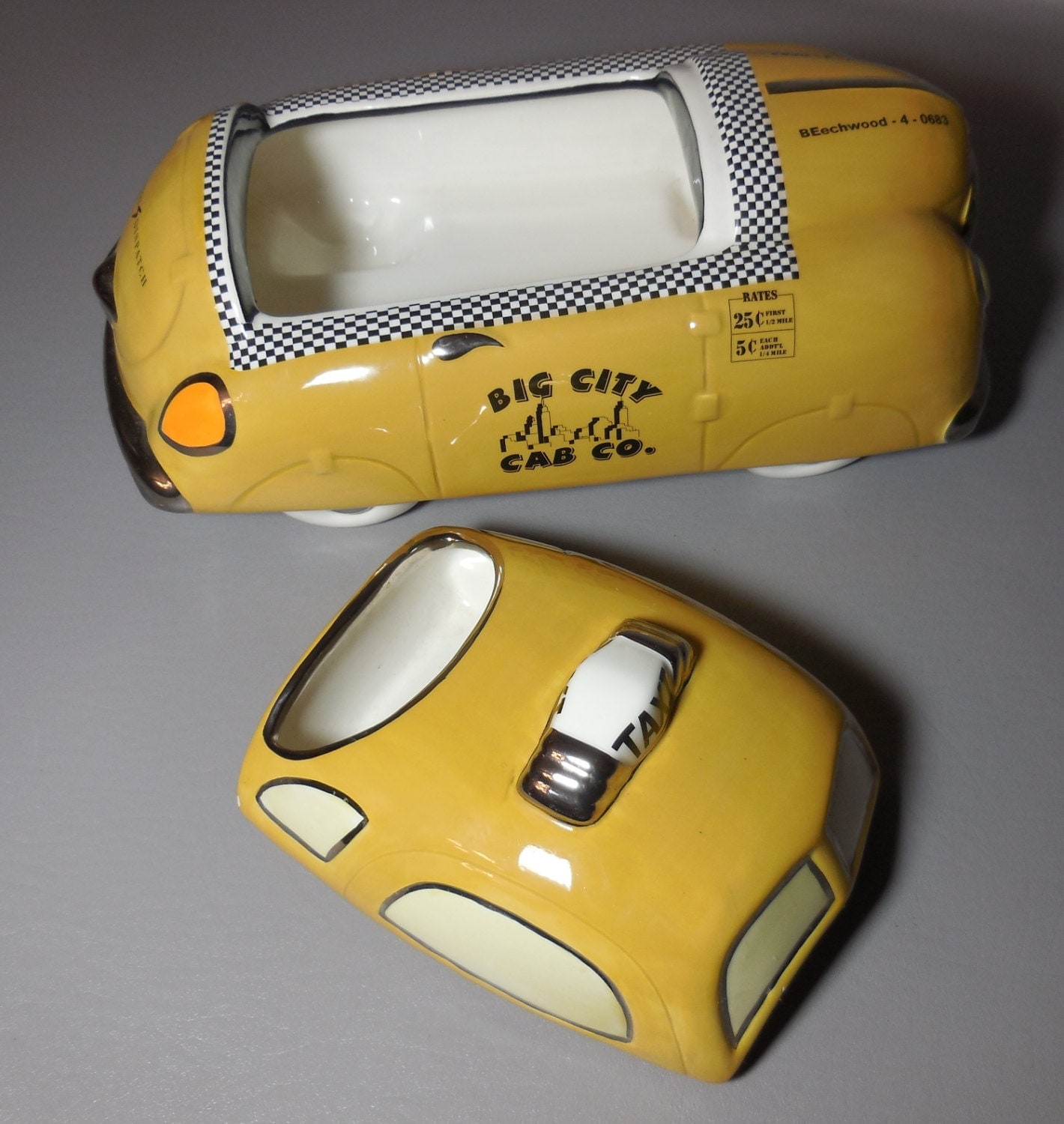Taxi Cab Cookie Jar Big City Extra Large By Henry Cavanagh