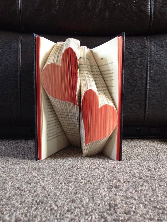 Items Similar To Pattern And Free Tutorial Multiple Two Heart Folded Book Art Instant Download