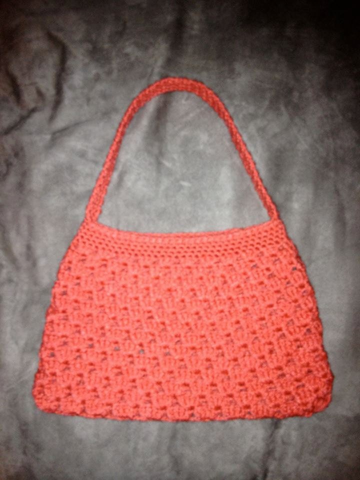 Orange Crocheted Purse by WhitsCrochetedCrafts on Etsy