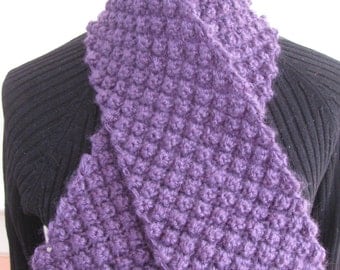 Popcorn stitch scarf | Etsy