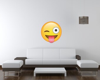 Laughing Emoji Vinyl Wall Decal