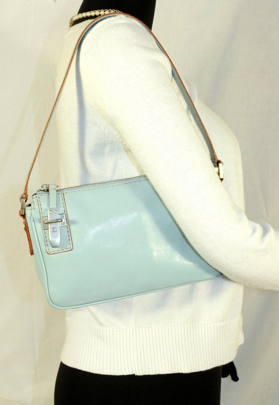 Baby Blue Michael Kors Small Leather Purse by DesignerThrowBack