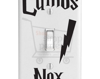 Harry Potter Light Switch Decals, Lumos Nox Light Switch Decals - by Shop Simply Perfect