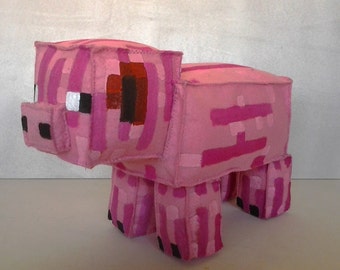 minecraft piggy plush