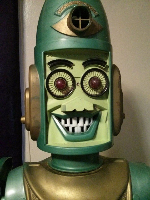 1963 Marx Toys Big Loo Giant Moon Robot by TheWhiteLodgeVintage