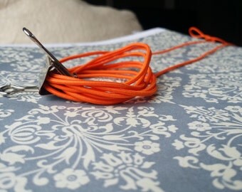 Elastic Cord in Carrot Orange (2mm)